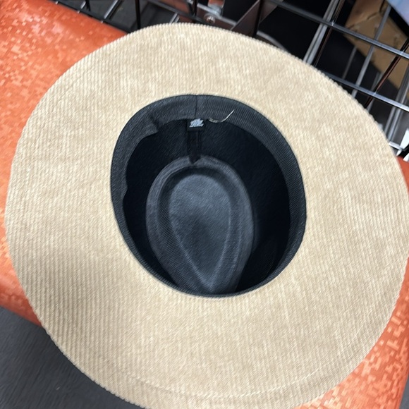 Beige Corduroy Wide Brim Hat - Picture 3 of 4